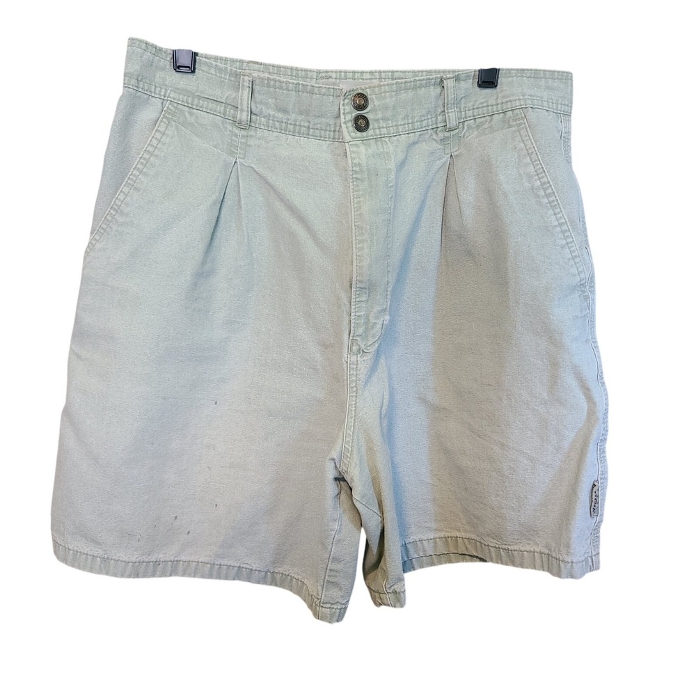 VTG 90's 100% Cotton Shorts Mens 31" Waist Double High Rise‎ Waistband Skater